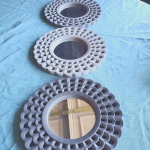 Round Mirrors, Set of 3